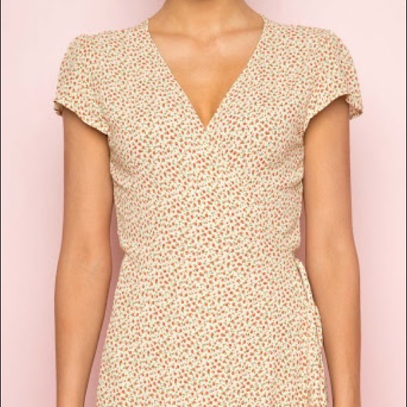 wrap dress brandy